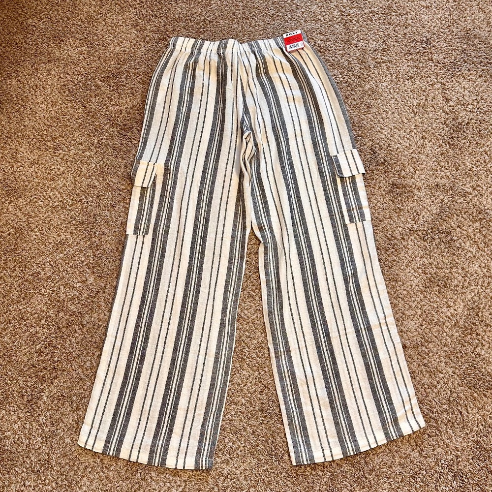 Roxy, Linen Blend Cargo Pants, NWT, Size M - Picture 7 of 9